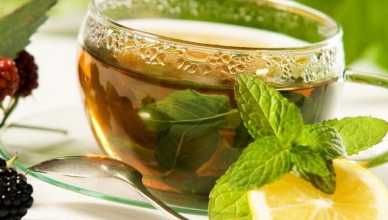 arbata su mėtomis ir citrina, skirta svorio netekimui 5 kg per savaitę